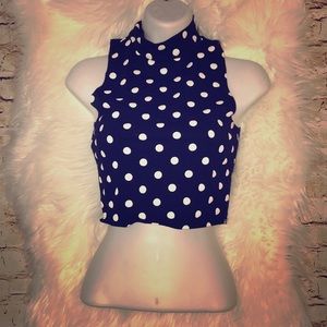 Polka dot crop top